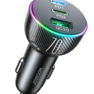 JR-CL26 70W 3-Port (2PD+1USB) Car Charger